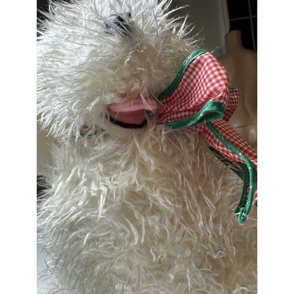 VINTAGE-13” 1990 CommonWealth THE GINGHAM DOG Plush Dog Christmas - Picture 7 of 9